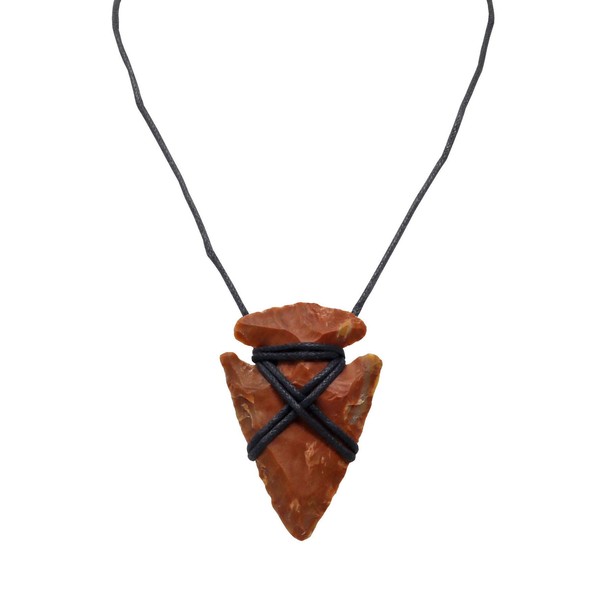 Jasper Arrowhead Cord Necklace