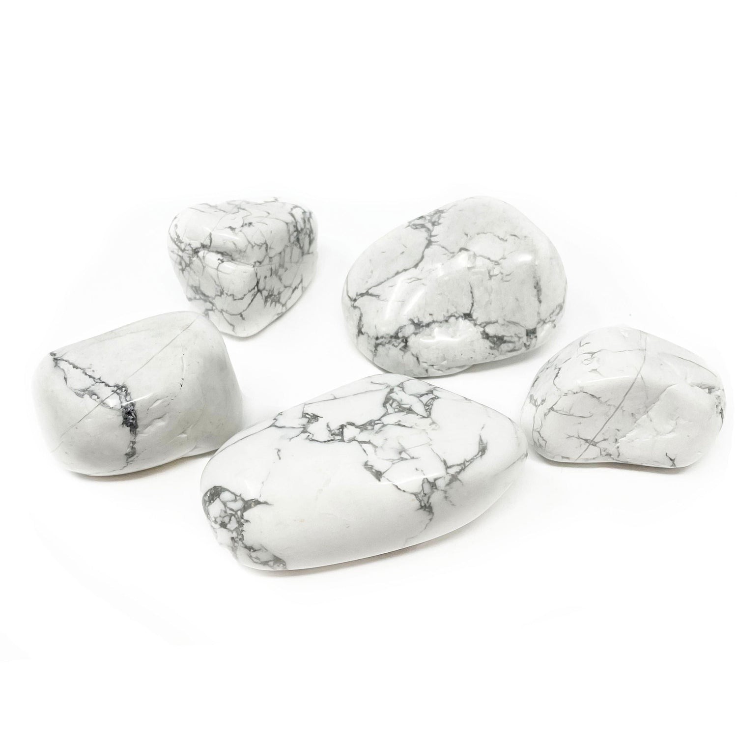 Howlite Tumbled Stone - Large (Singles)