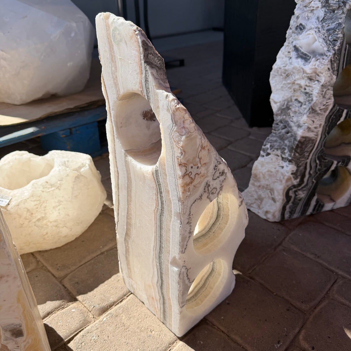 Rustic Onyx Wine Rack with 4 Holes