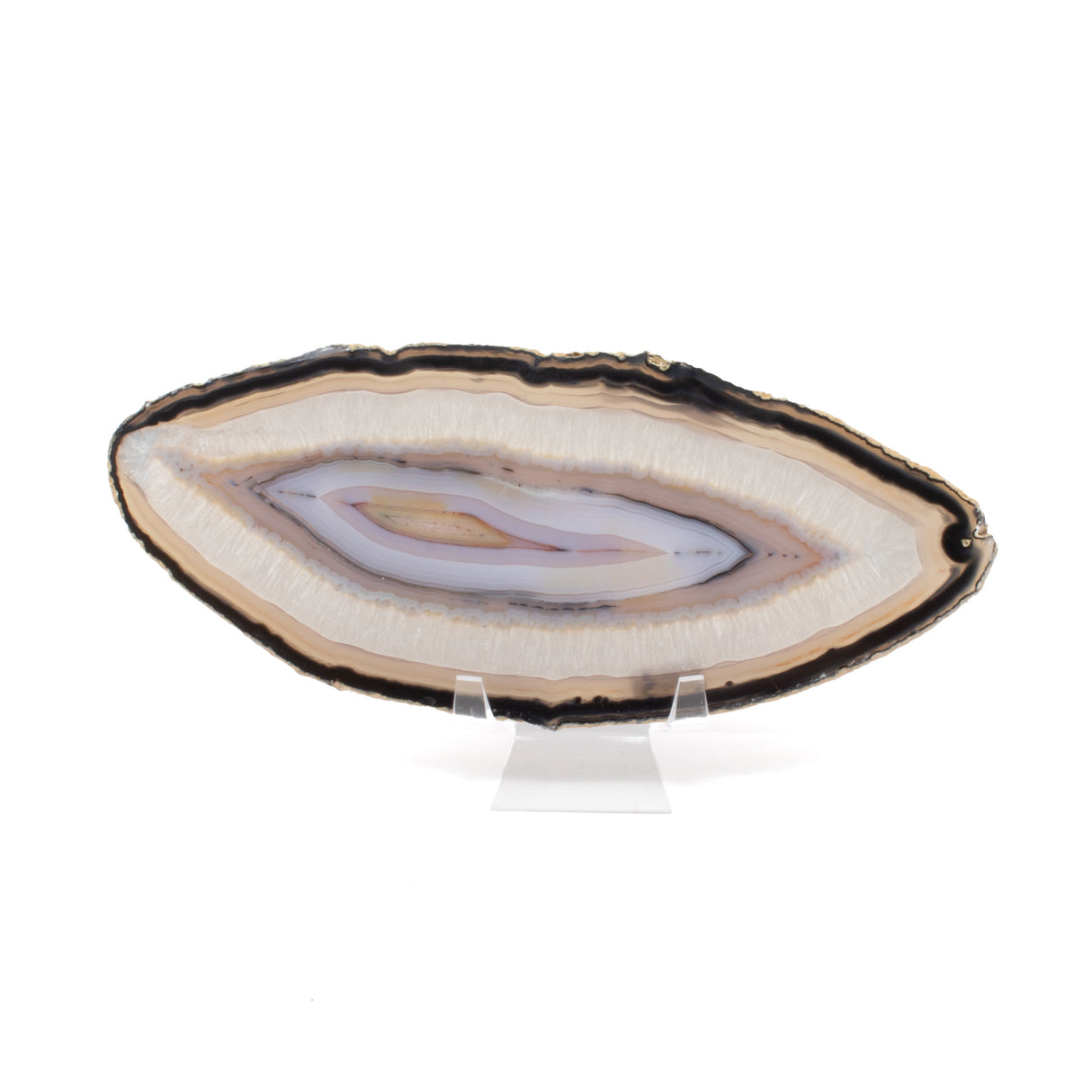 Agate Slice On Lucite Stand