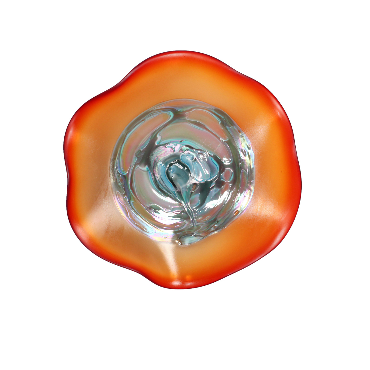 Wall Plate Small - Red Iridescent