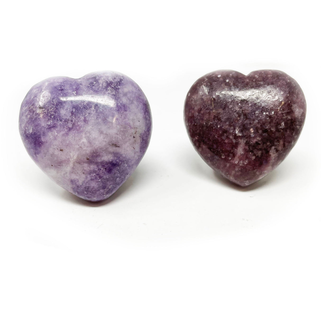Lepidolite Puffy Heart (Singles)