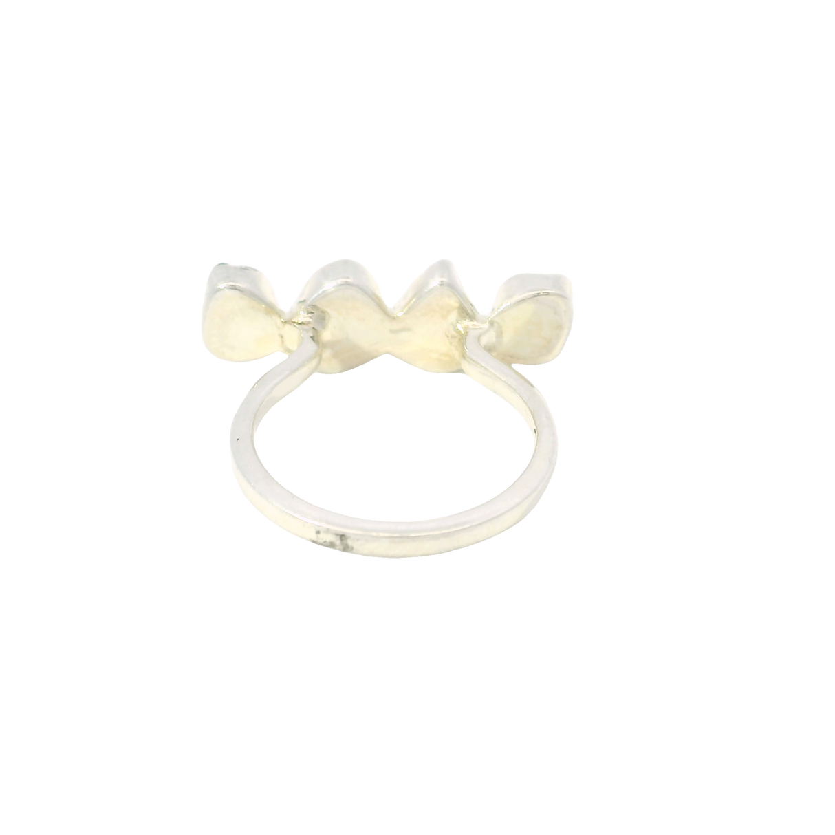 Emerald Ring -4 Nuggets East/west Setting Sz6