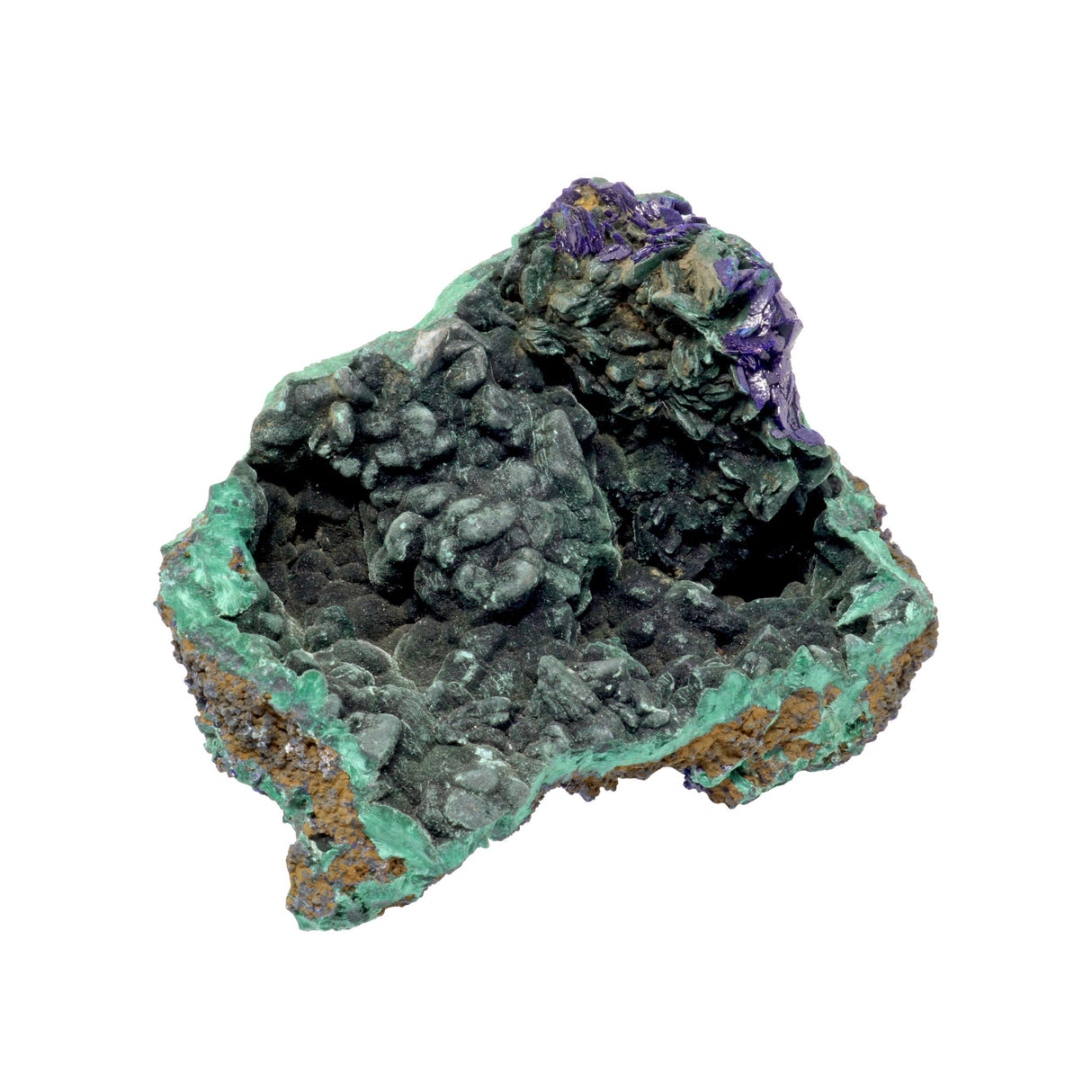 Azurite Malachite Druze Specimen