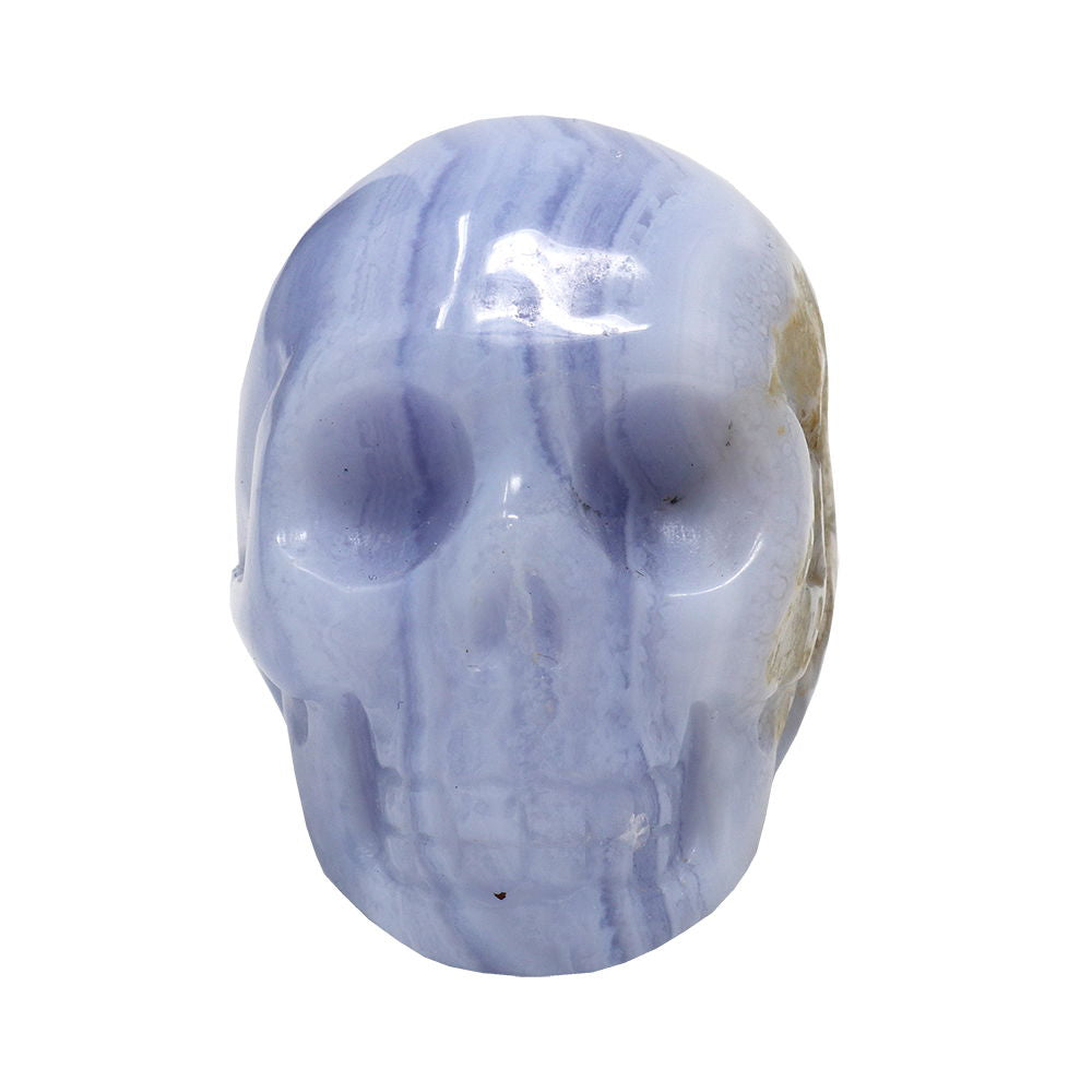Blue Lace Agate Skull