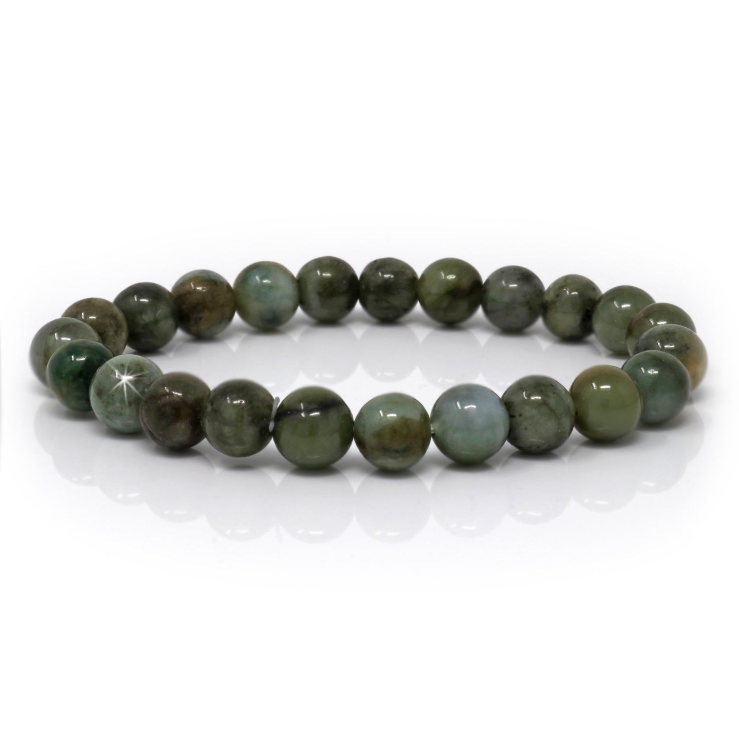 Jade Beaded Bracelet 8mm Rounds