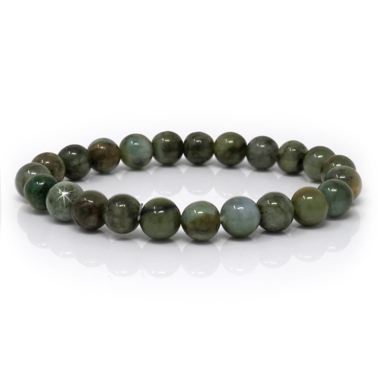 Jade Beaded Bracelet 8mm Rounds