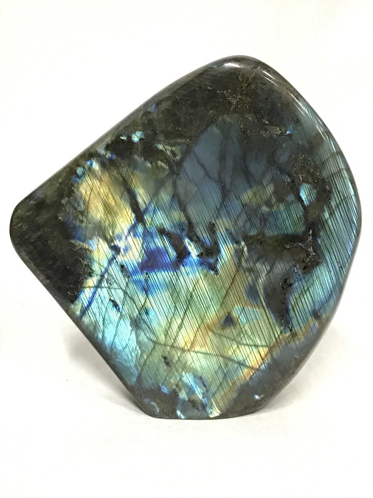 Labradorite Freeform Polished With Cut Base From Madagascar
