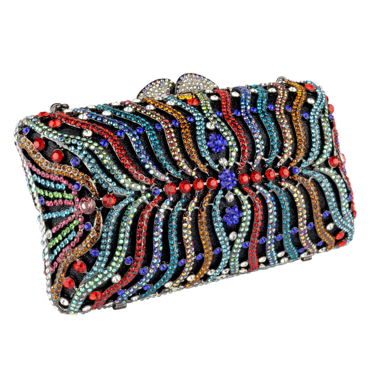 Multicolor Wave Crystal Purse