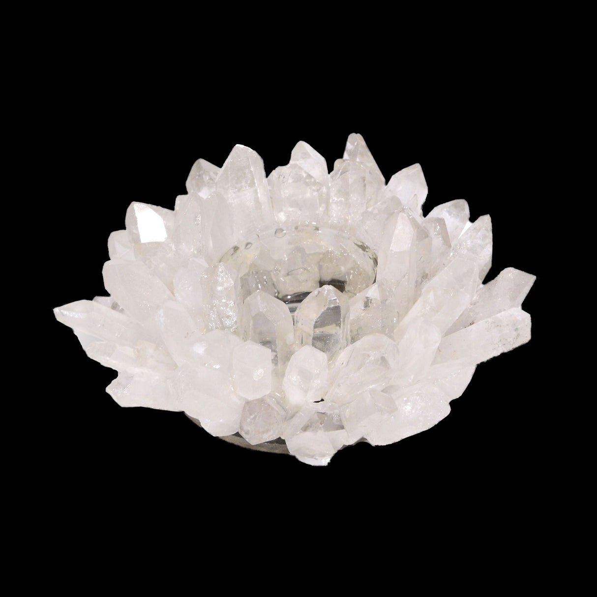 Quartz Crystal Point Candle Holder