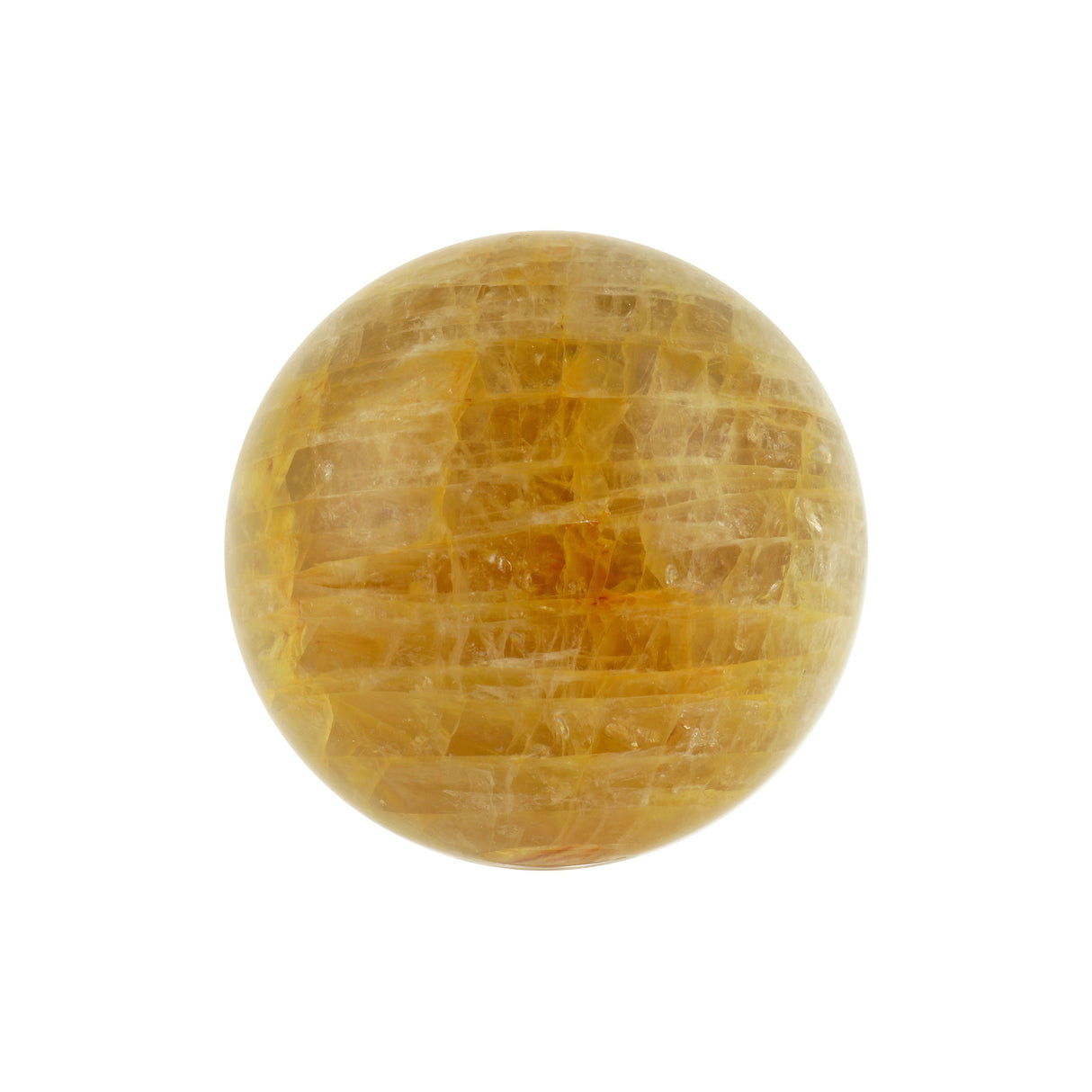 Golden Healer Sphere aka Hematoid Quartz with Lucite Stand