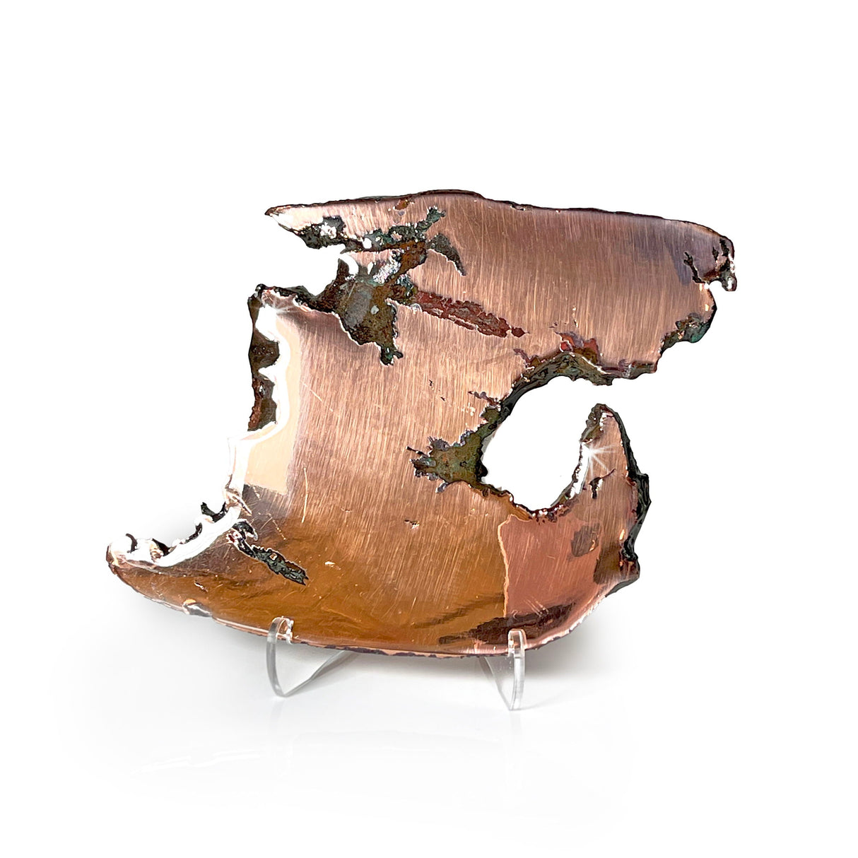 Michigan Vein Copper Slice on Lucite Easel