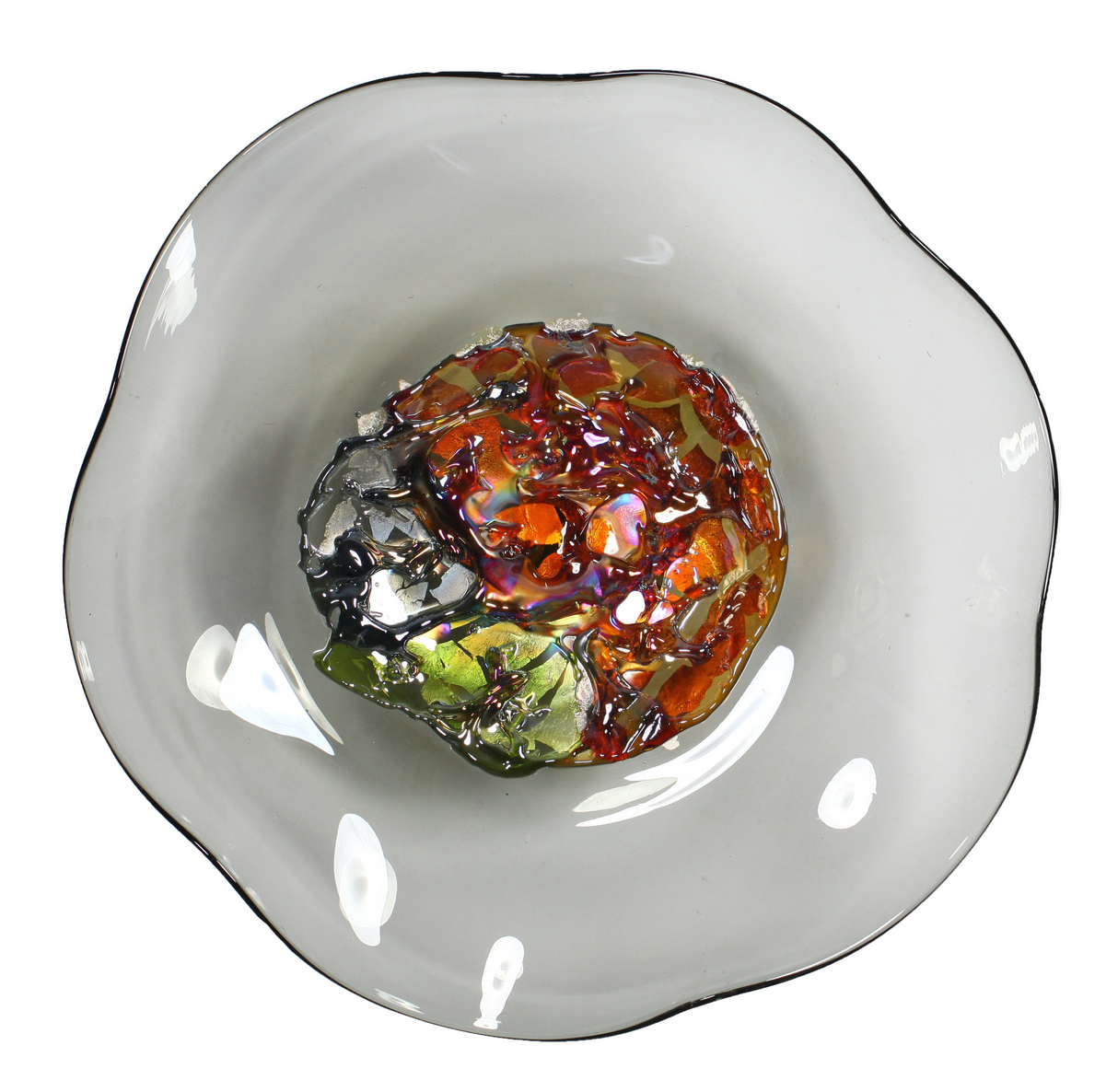 Wall Plate Large - Smoke Gray Jewel