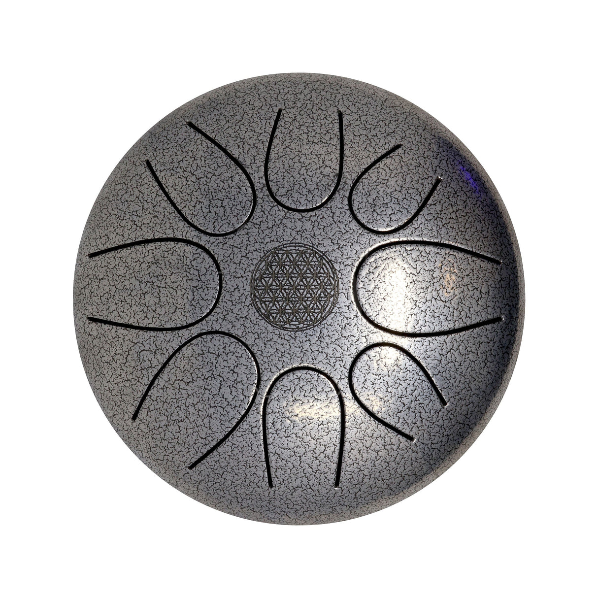 20cm Pentatonic Steel Singing Drum - Metal Silver