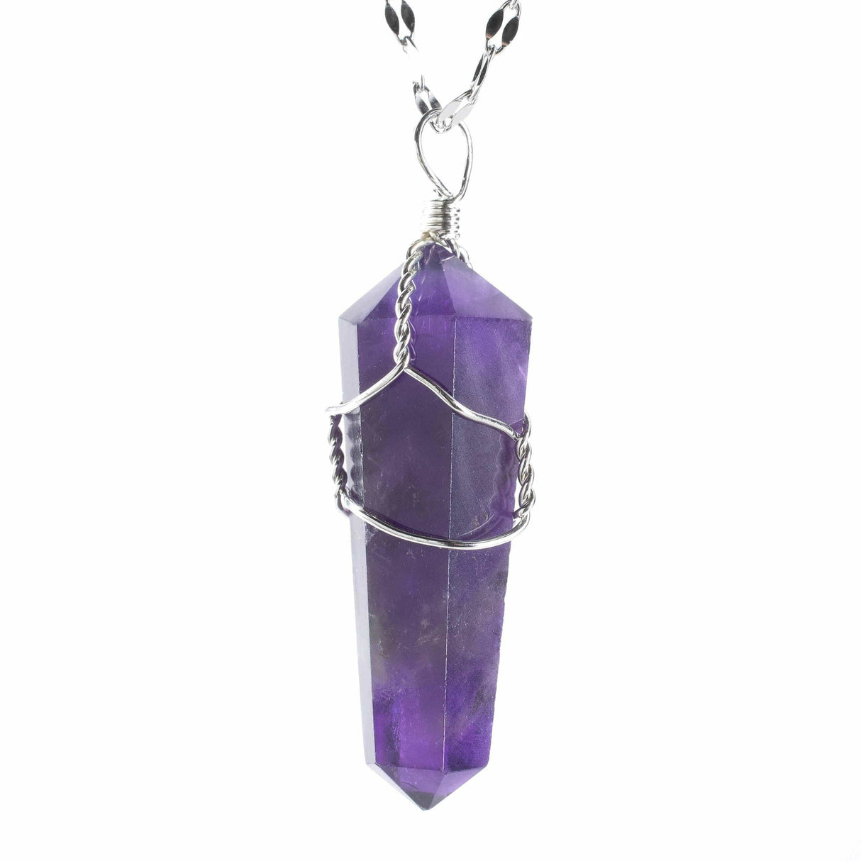 Amethyst Wire Wrapped Pendant A Quality