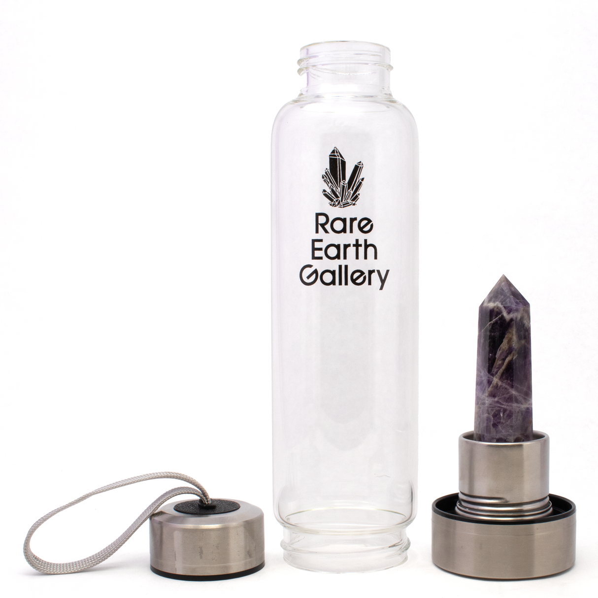 Crystal Water Bottle With Neoprene Sleeve