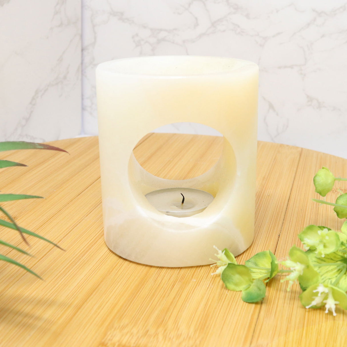 Onyx Candle Holder Diffuser - Beige