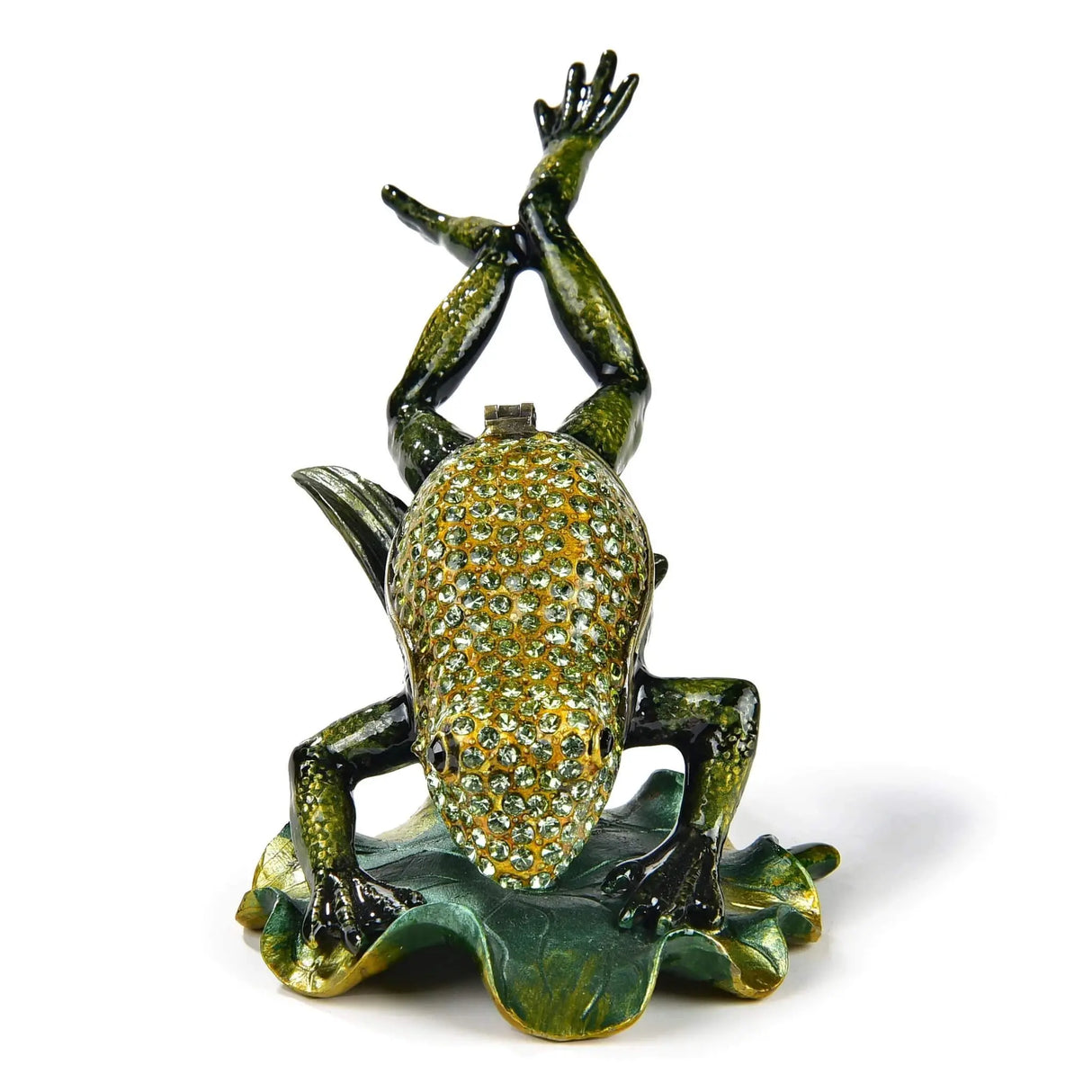 Leaping Frog Figurine Jewel Box