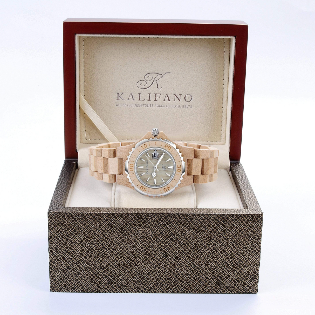 Maple Wood Watch with Bamboo Box
