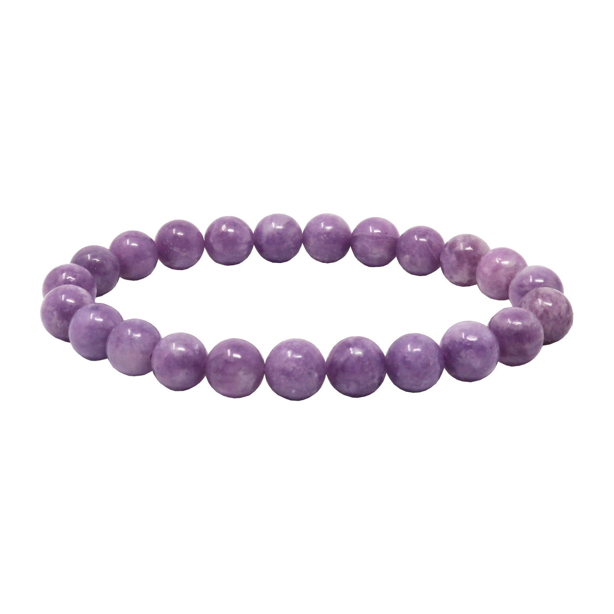 Lepidolite Beaded Bracelet 8mm