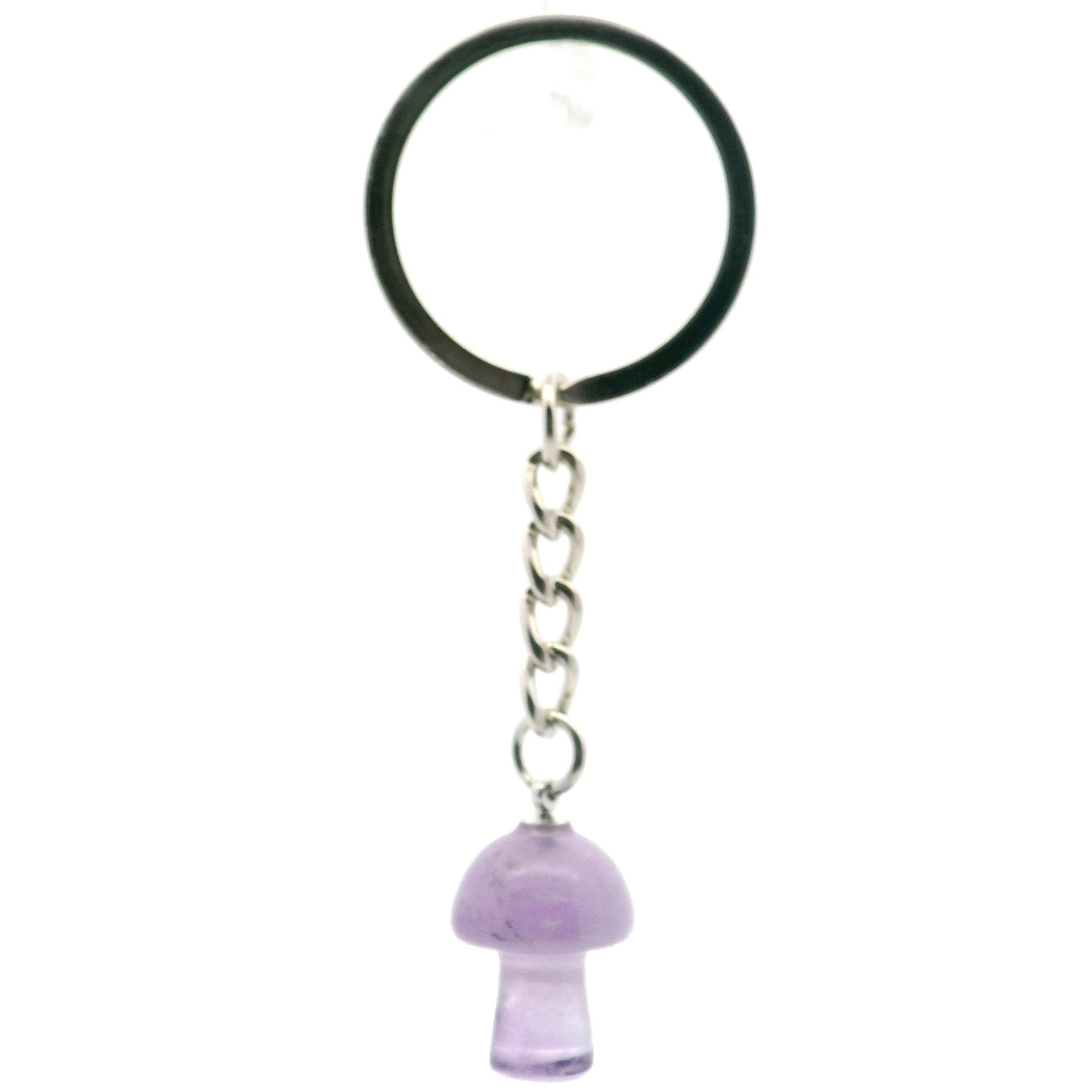 Amethyst Mushroom Keychain