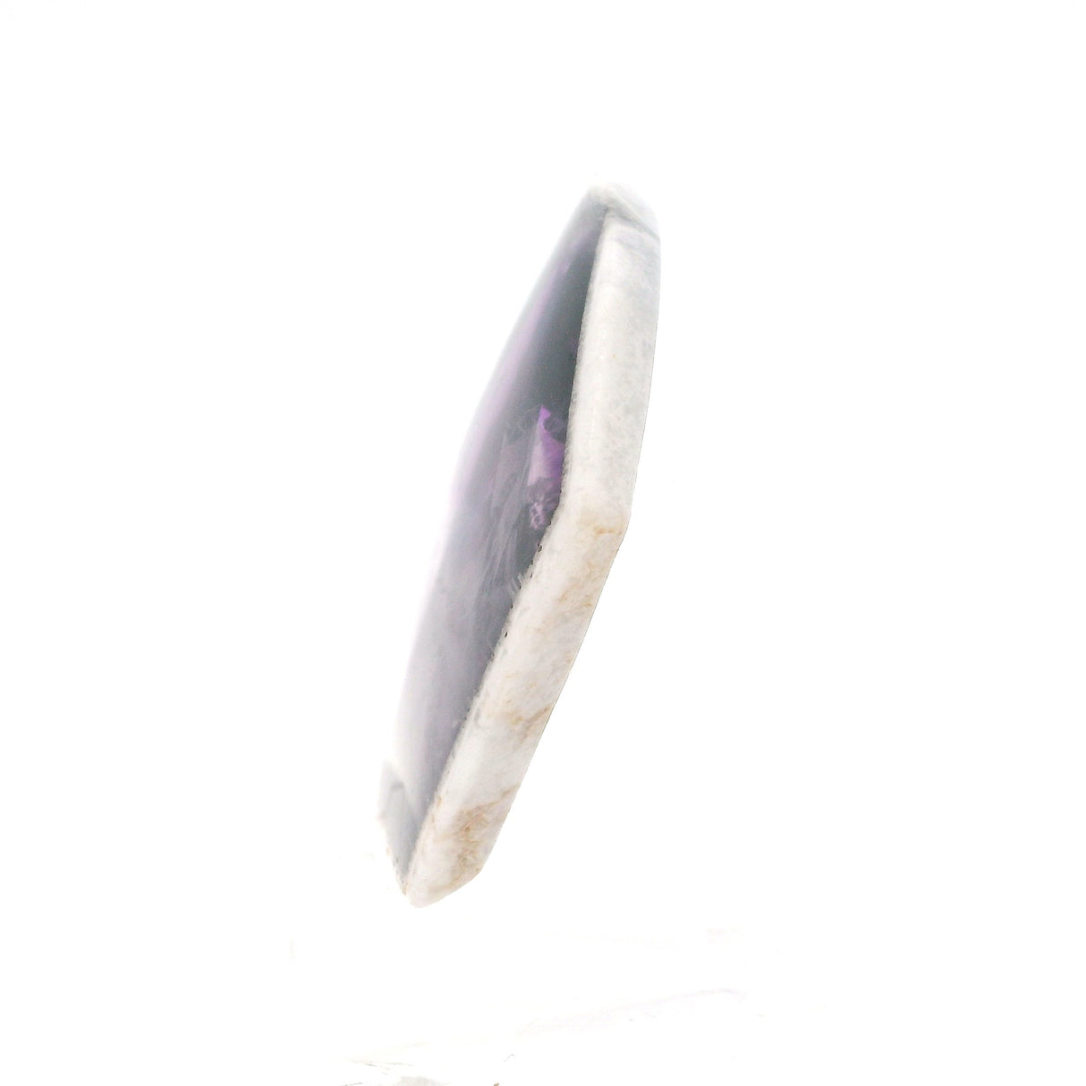 Trapiche Amethyst Crystal Slice on Lucite Stand
