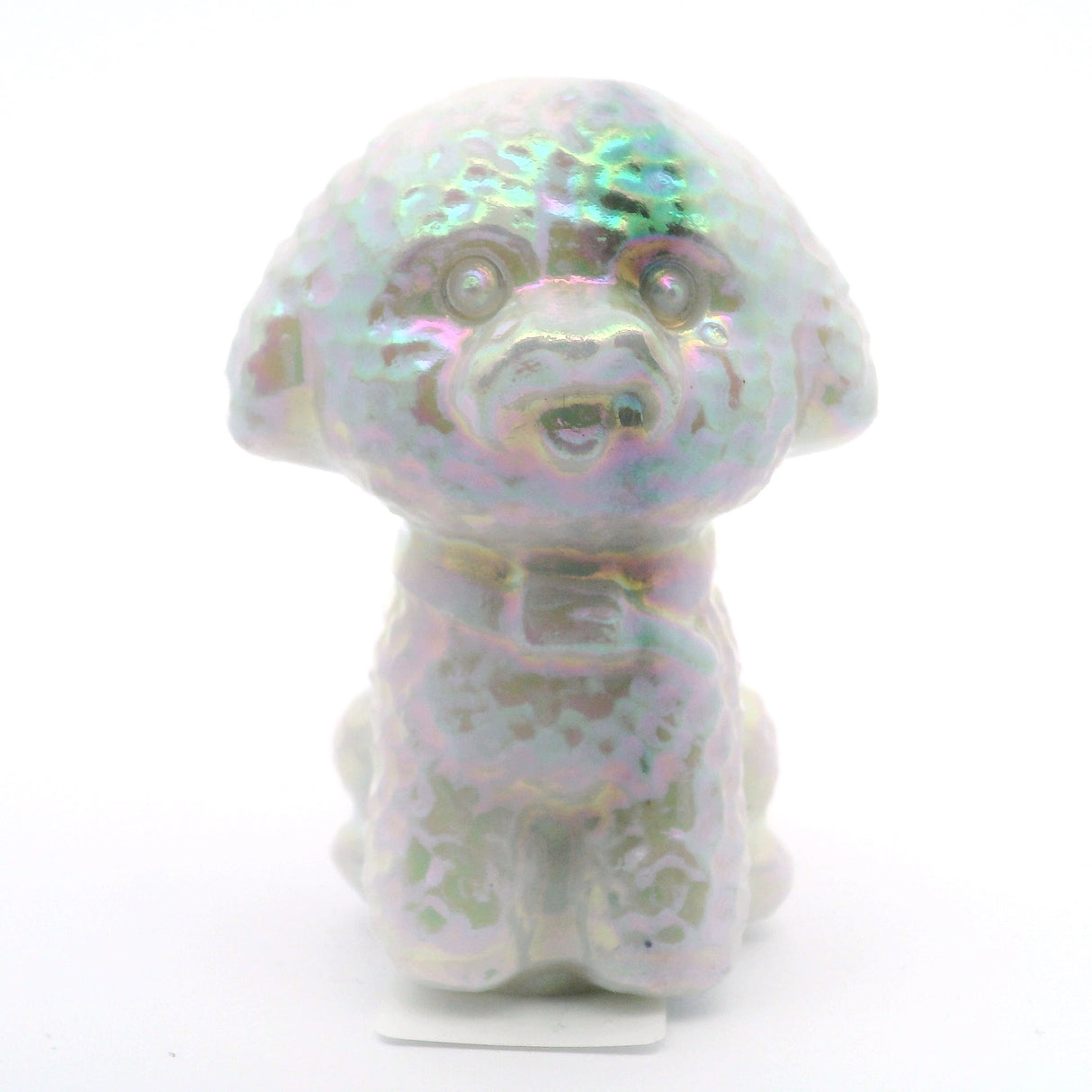 2.5' Aura White Jade Dog Carving