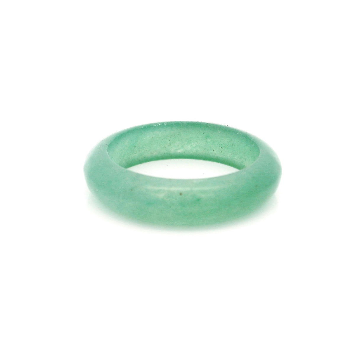 Aventurine Gemstone Ring - Solid Stone Carving