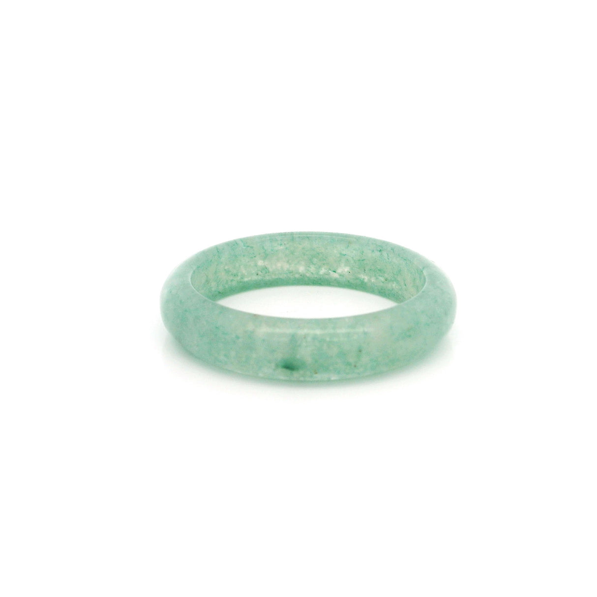 Aventurine Gemstone Ring - Solid Stone Carving