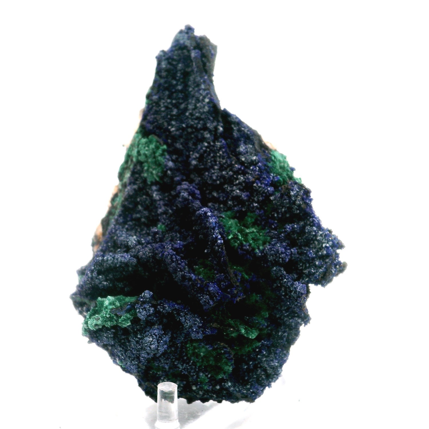 Azurite Malachite Specimen on Lucite Stand