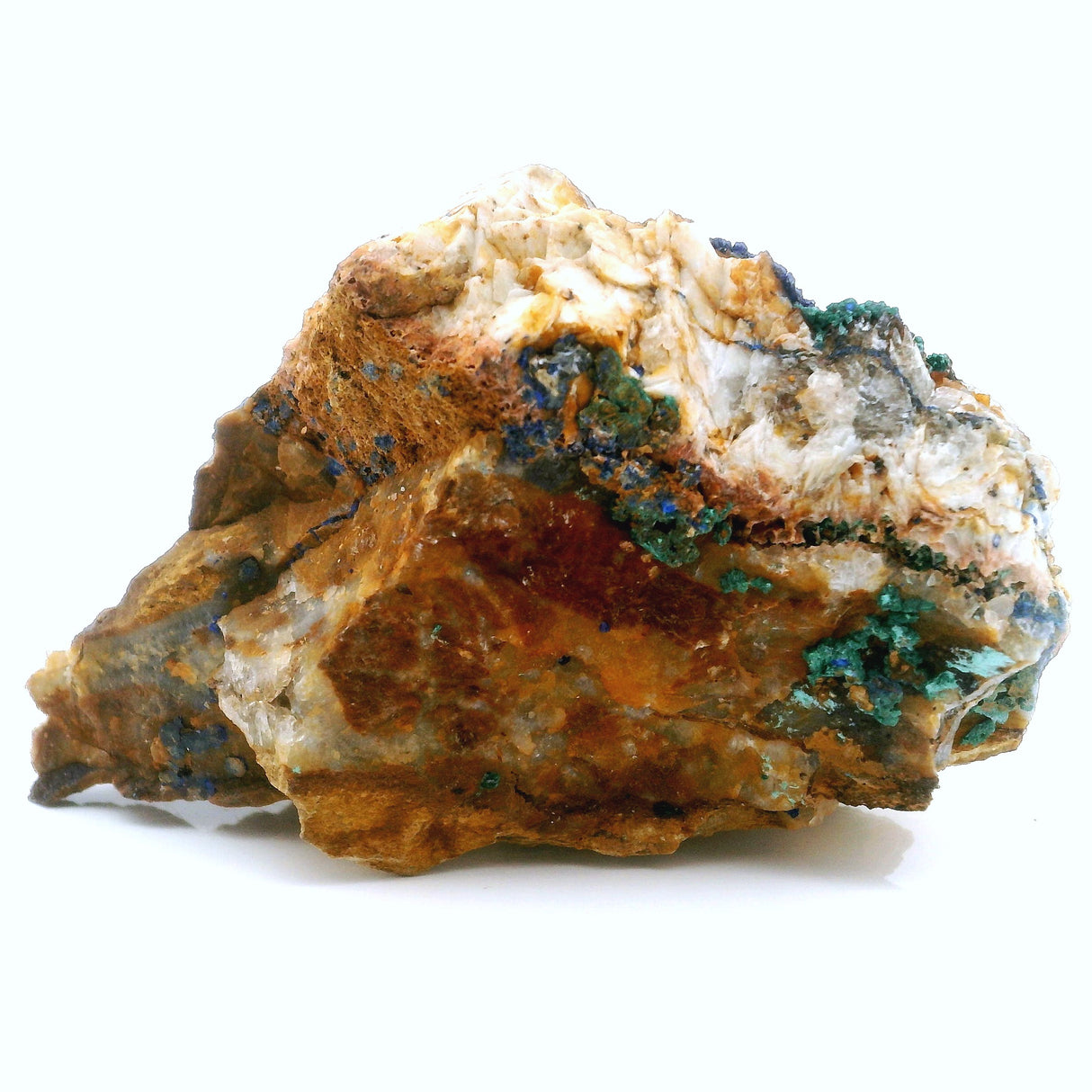 Azurite Malachite Specimen on Lucite Stand