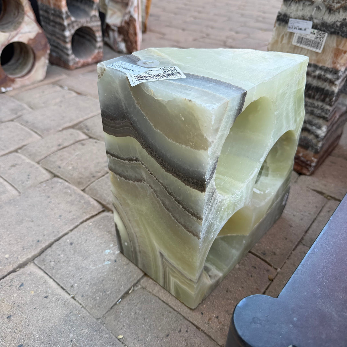 Rustic Onyx Wine Rack with 3 Holes