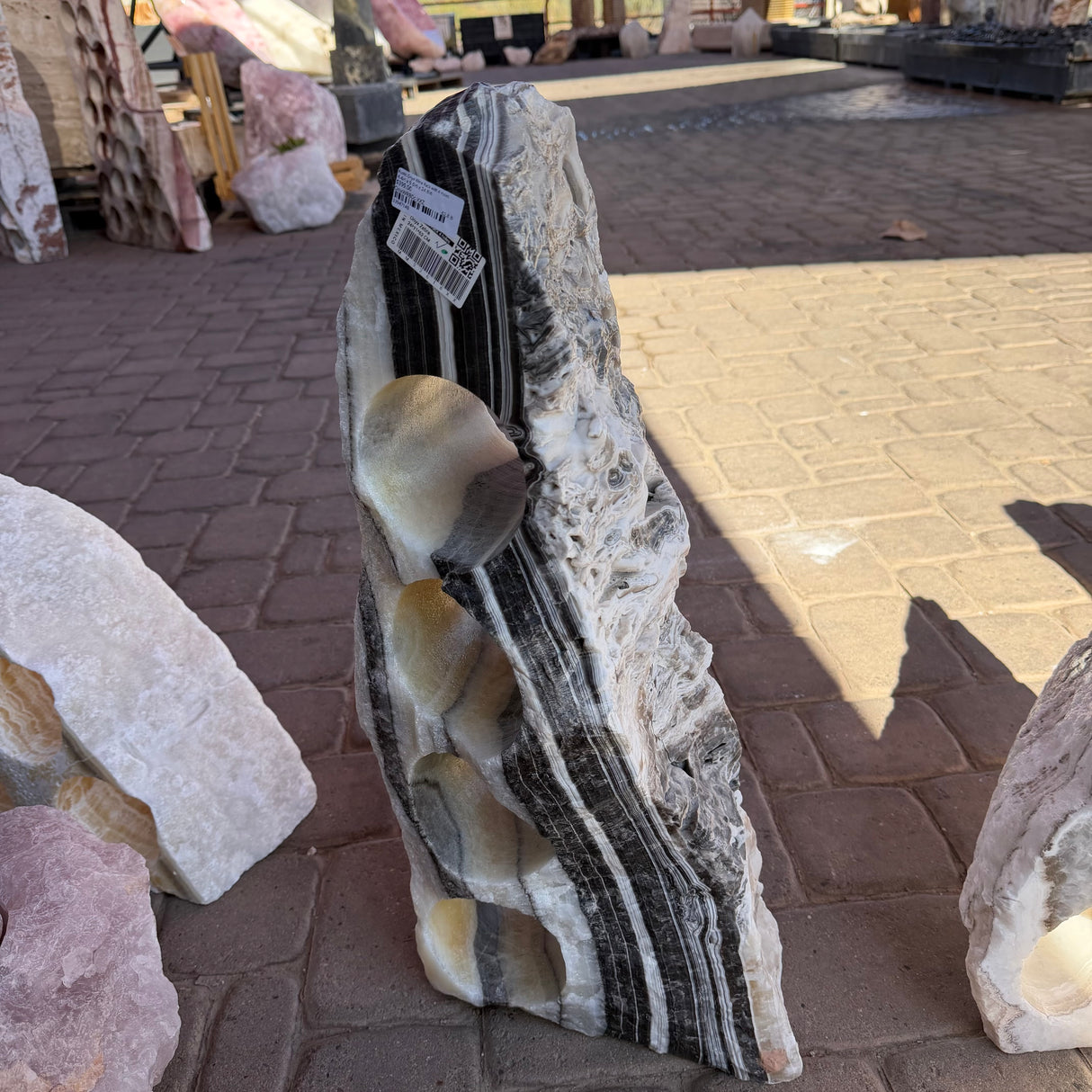 Rustic Onyx Wine Rack with 4 Holes