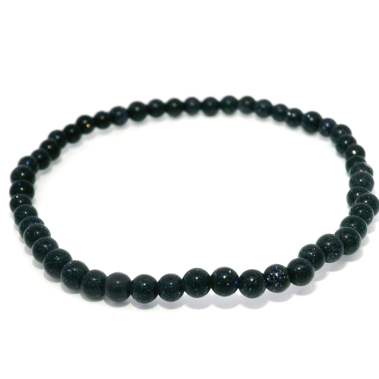Goldstone Beaded Bracelet - 4mm Rounds