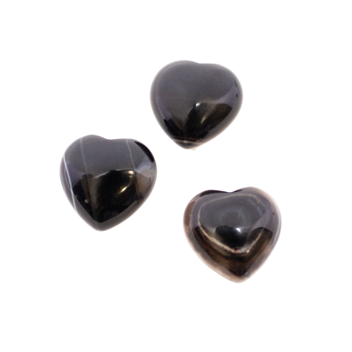 Sardonyx Quartz Heart - Mini Puff