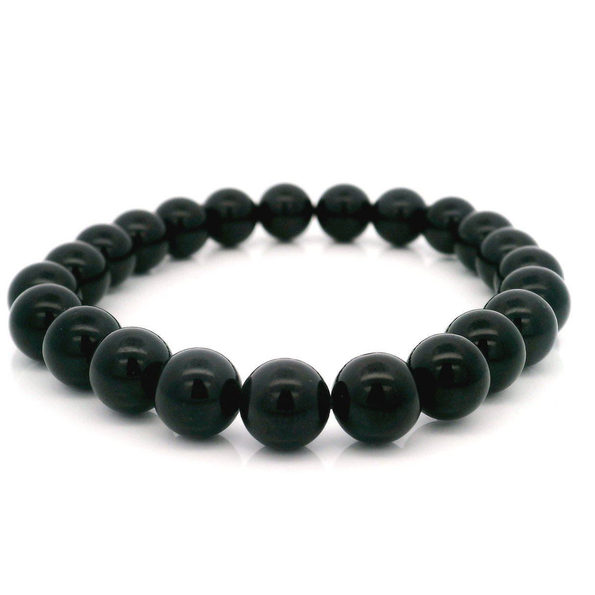 Tourmaline Beaded Bracelet - 8mm Round