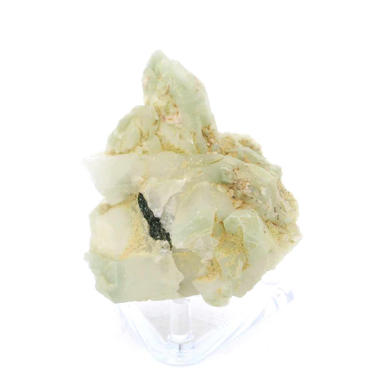Chlorite Quartz Crystal Cluster on Lucite Stand