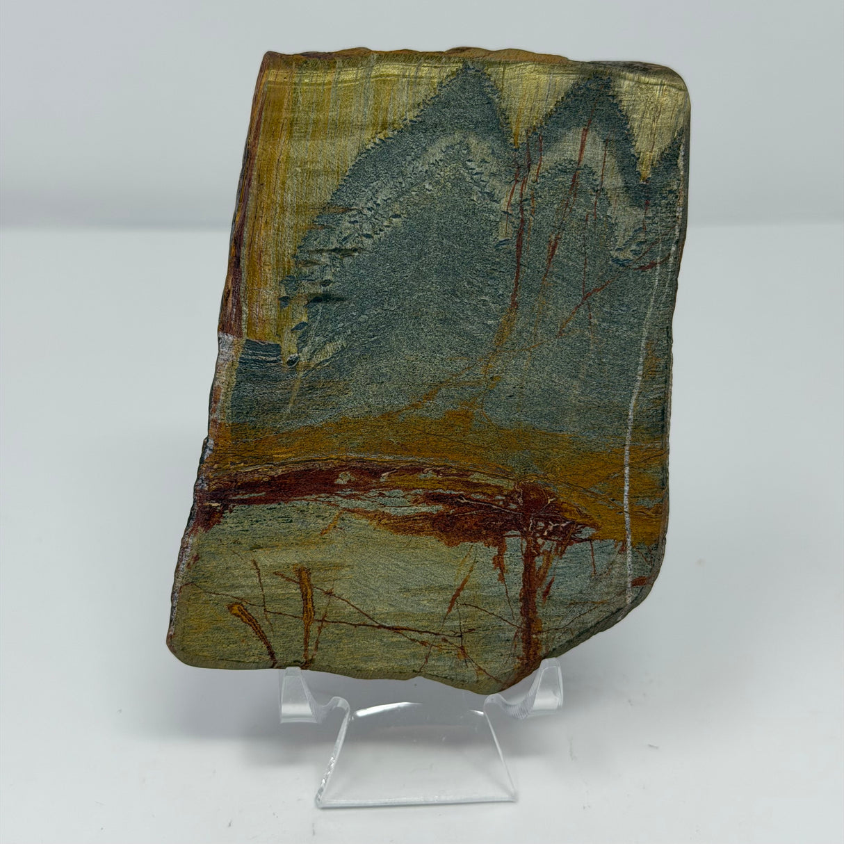 A+ Quality Tigers Eye & Tiger Iron Scenic Slice - Small Freeform
