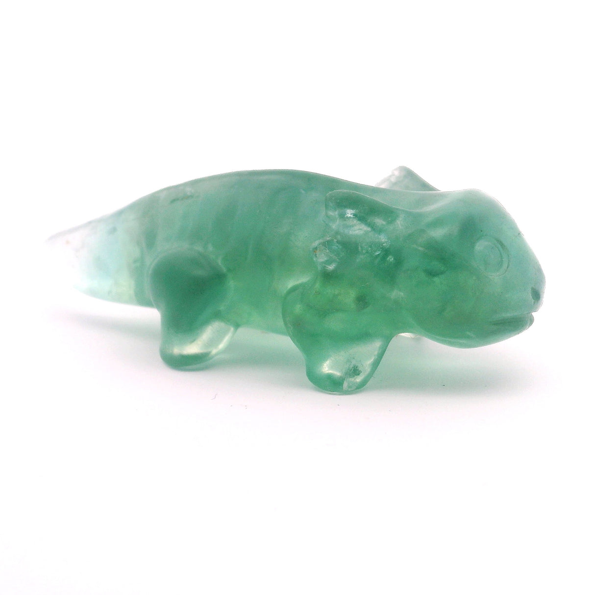 Green Fluorite Axolotl Carving 2.5"