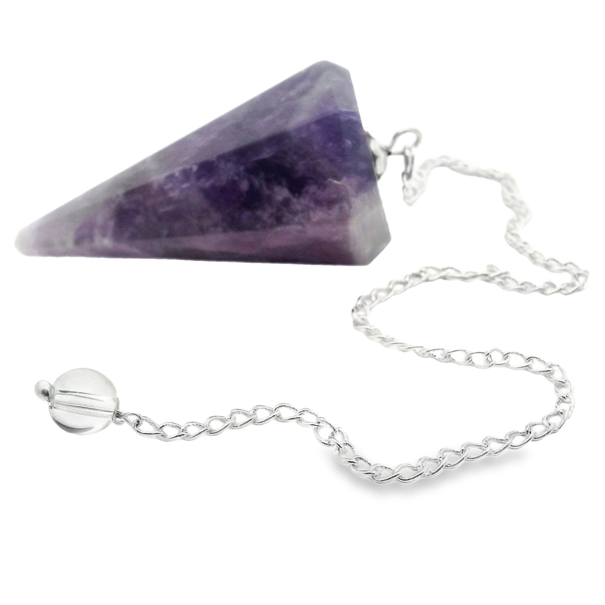 Chevron Amethyst Pendulum