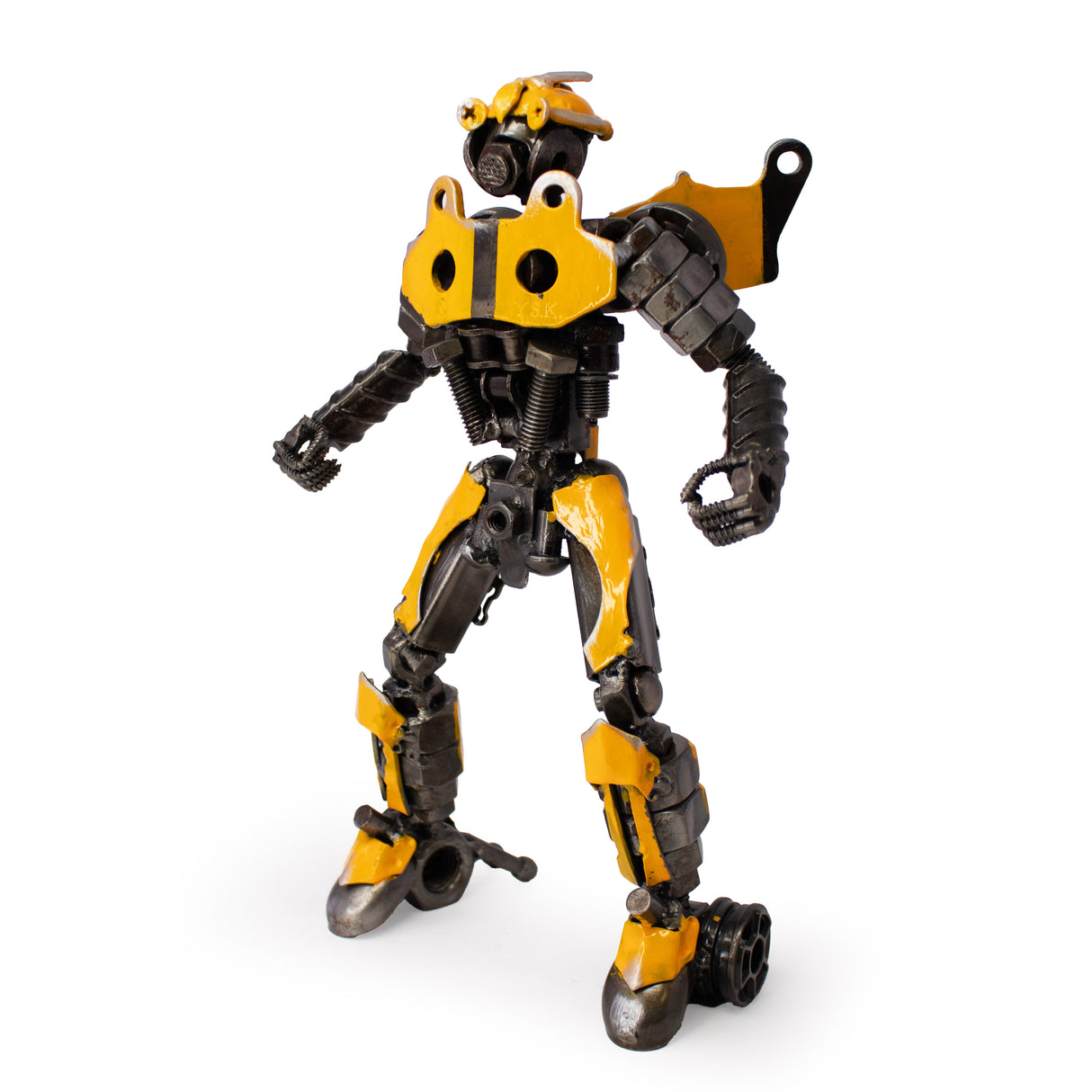 BumbleBee Inspired Recycled Metal Sculpture 11"