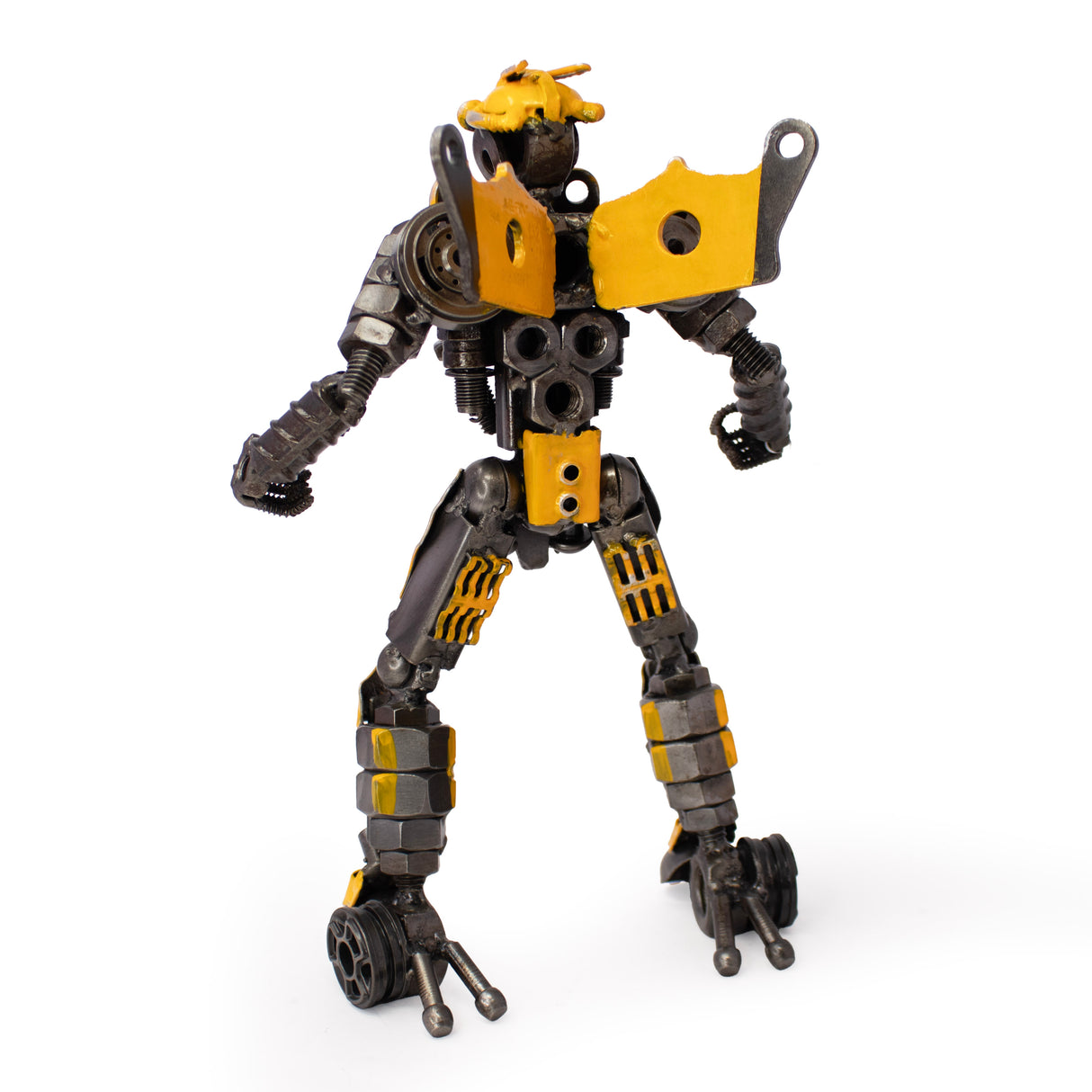 BumbleBee Inspired Recycled Metal Sculpture 11"