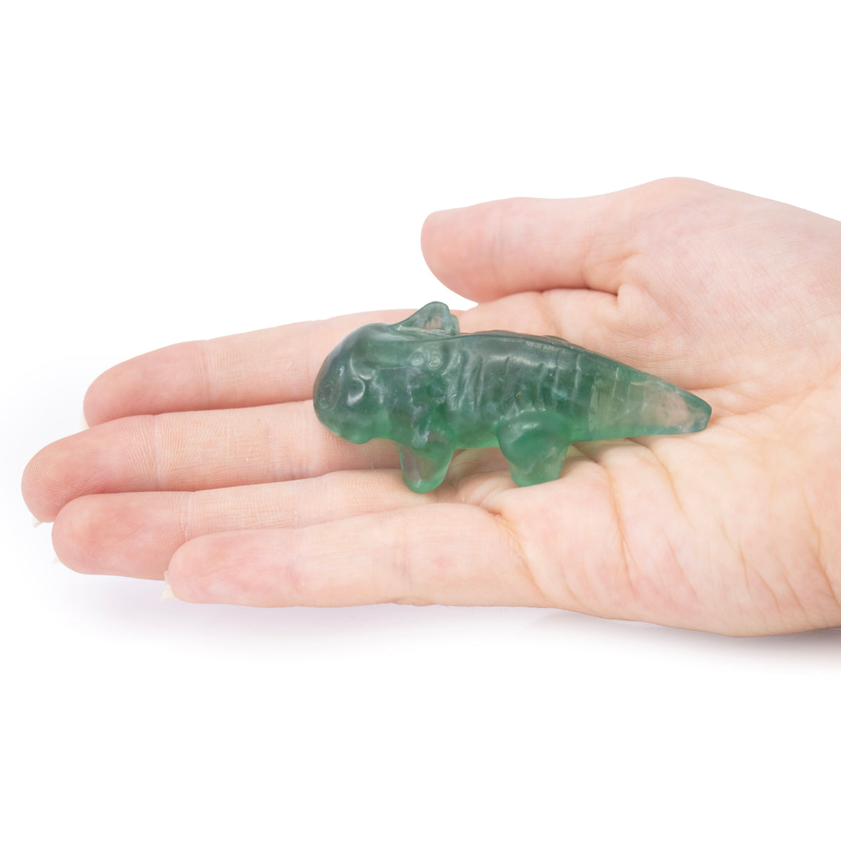 Green Fluorite Axolotl Carving 2.5"