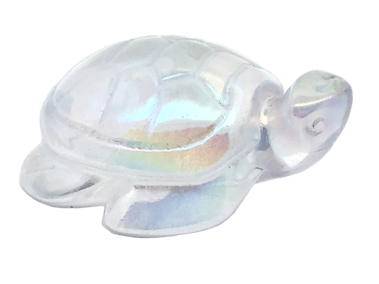 2.5" Angel Aura Crystal Turtle Carving