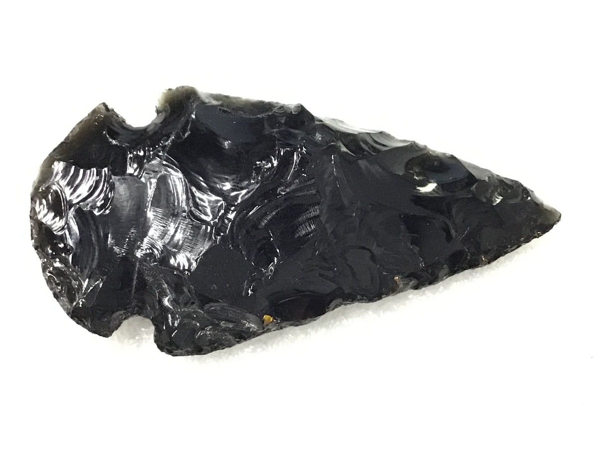 Pointe de flèche en obsidienne noire - Petite - Vendue à l'unité