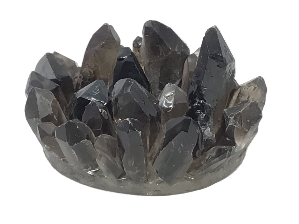 Smoky Quartz Crystal Points Candle Holder