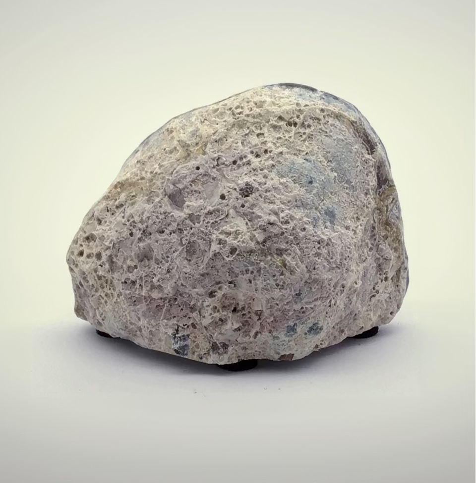 Dugway Geode with Druze - Cut & Felted Base with an Agate Vug