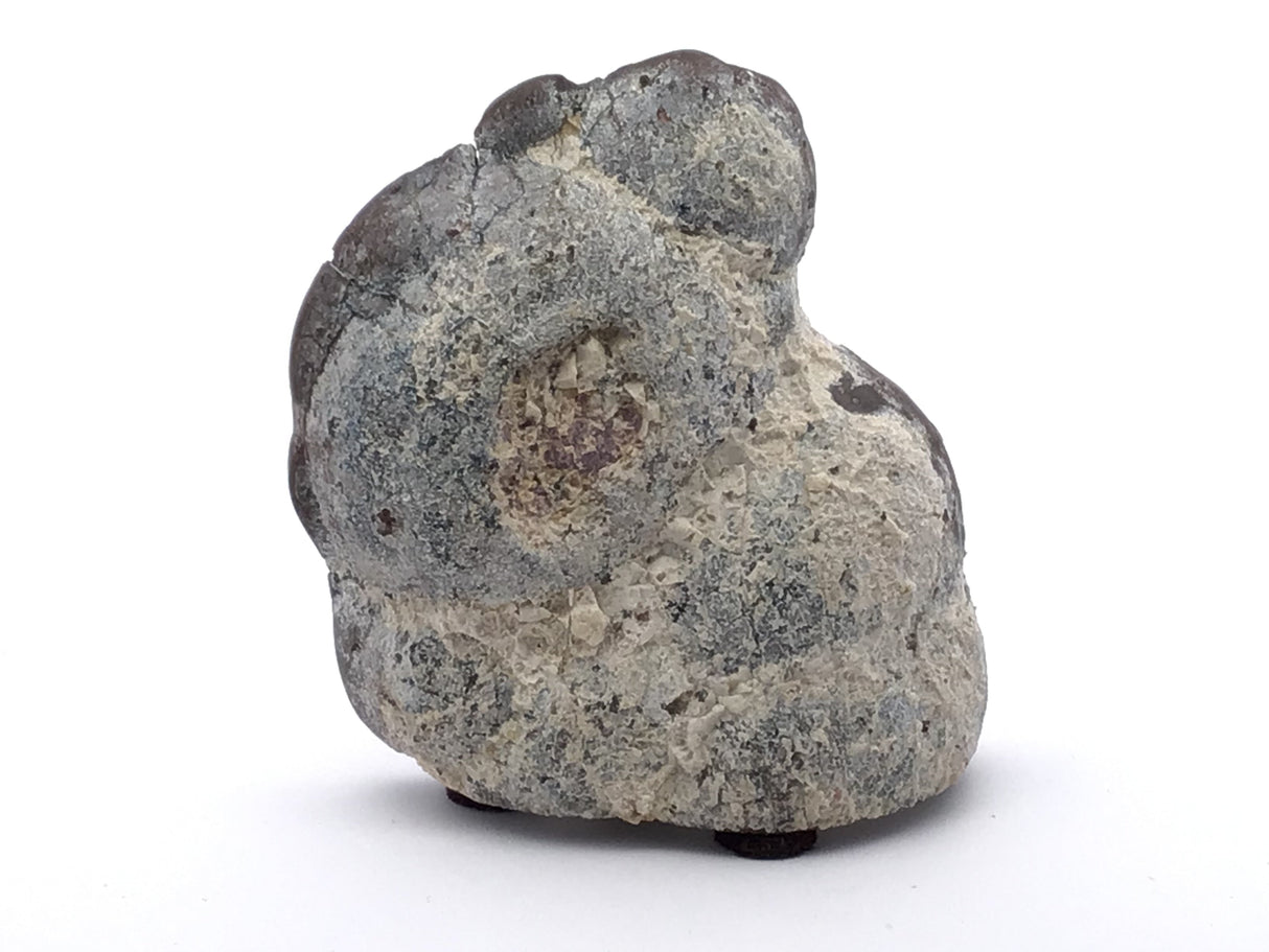 Dugway Geode with Druze - Cut & Felted Base - Thin with White Druze