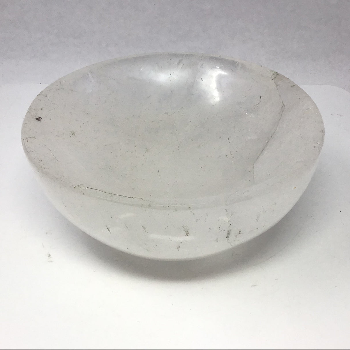 Medium Clear Quartz Bowl - Round