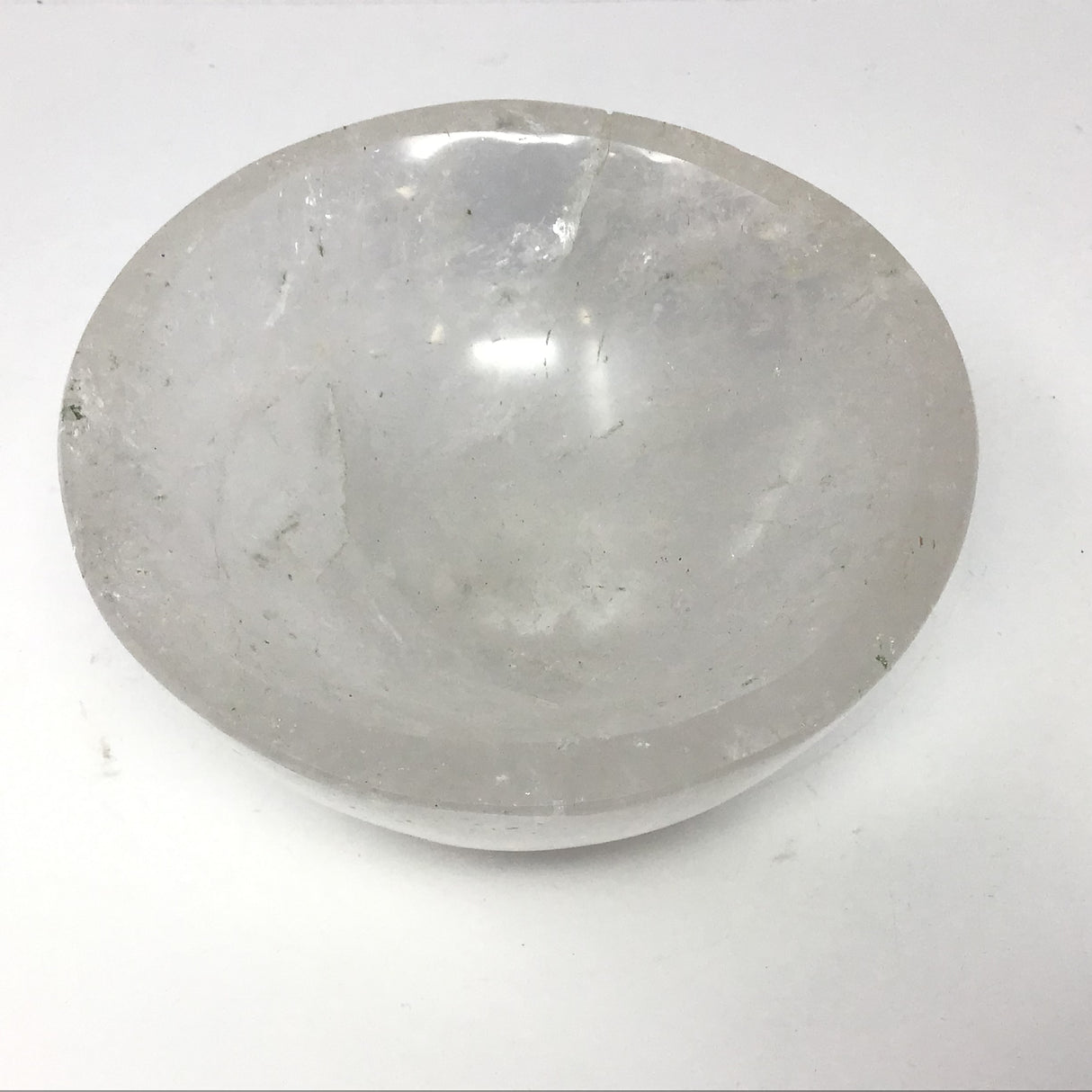 Medium Clear Quartz Bowl - Round
